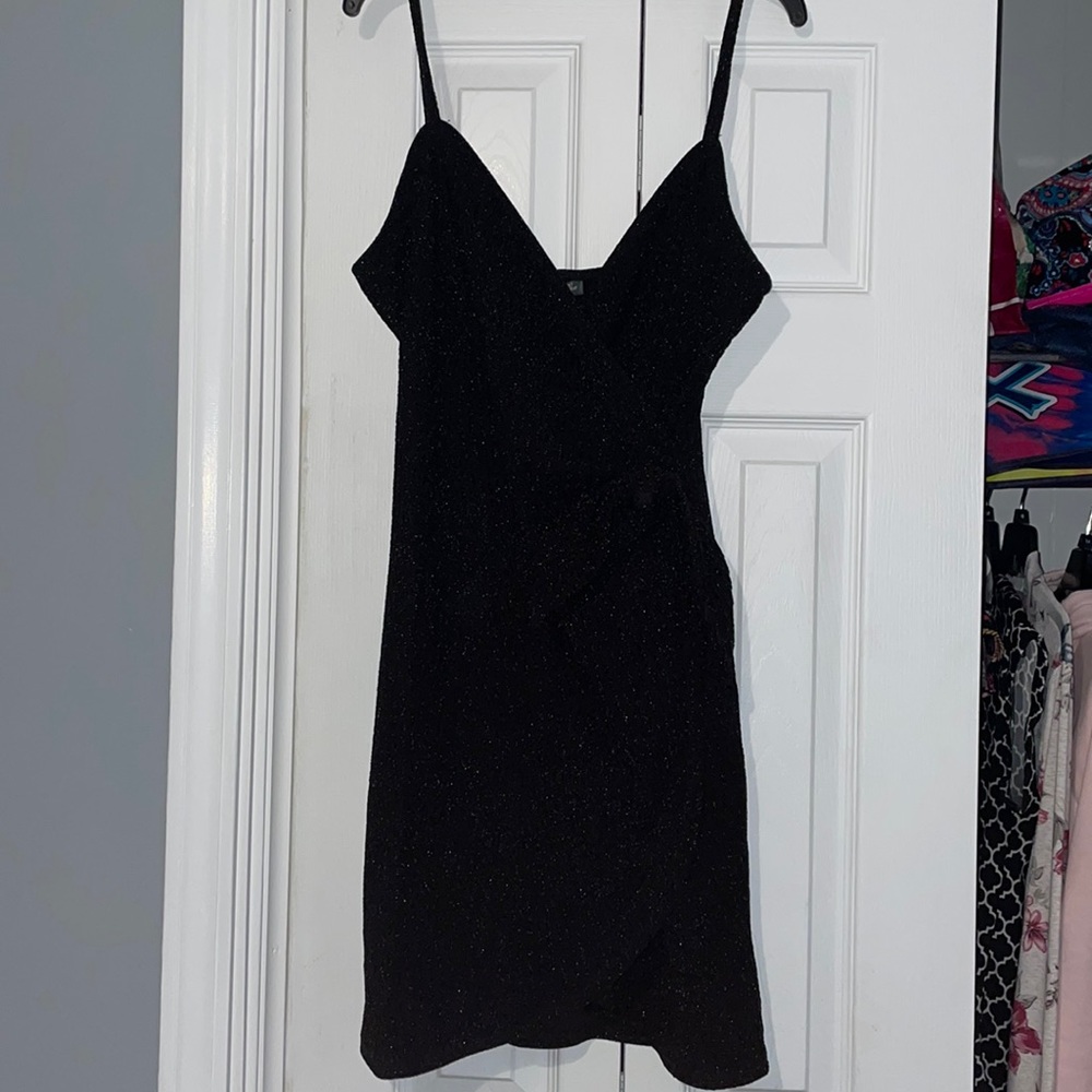 Metallic Black Dress